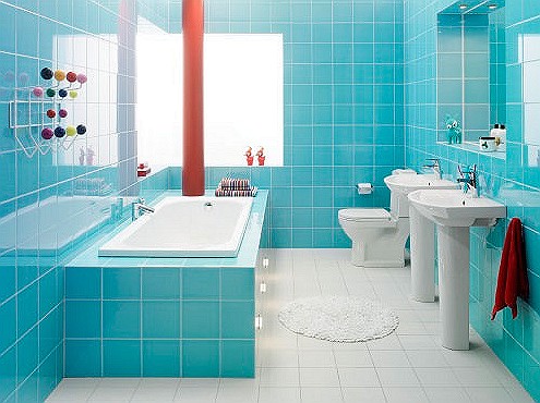 Оформление ванной комнаты - цвета по Фен шуй