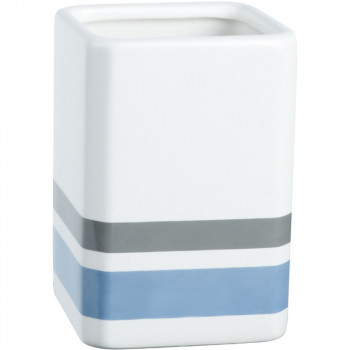 Стаканчик для зубных щеток Fixsen Dony FX-232-3 белый синий серый настольный