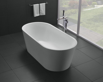 Акриловая ванна Belbagno bb71-1600-w0, овальная, 160х75х60 см