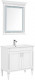 Комплект мебели для ванной Aquanet Селена 90 белый/серебро напольная (00233126)  (00233126)