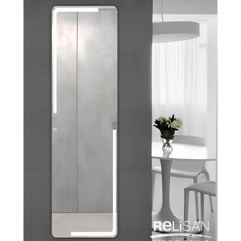 Зеркало в ванную с LED подсветкой Relisan POLI Гл000024398, 45,5x135 прямоугольное