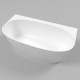 Ванна овальная WHITECROSS Pearl A 155x80 белый глянец иск. камень (0214.155080.100)  (0214.155080.100)