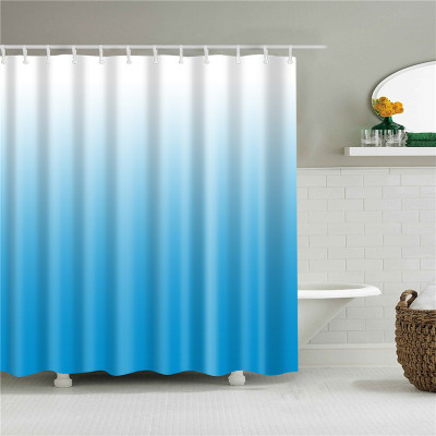 Штора для ванной Primanova 180х200 полиэстер (голубой) DR-70003