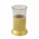MIGLIORE Fortuna 27751+27930 стакан в настольном держателе, стекло прозрачное/золото стакан, стекло прозрачное (27751-333)
