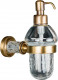 Дозатор для мыла Boheme Murano Crystal 10912-CRST-BR настенный бронза / хрусталь  (10912-CRST-BR)