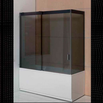 Balteco Forma 17 душевая шторка в угол, 170 см стекло прозрачное/профиль глянцевый