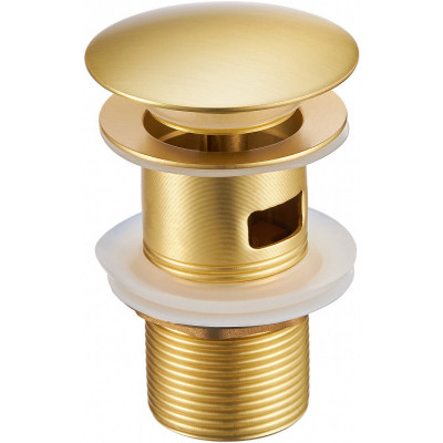 Донный клапан Milacio Ultra MCU.050.GD click-clack брашированное золото для раковины