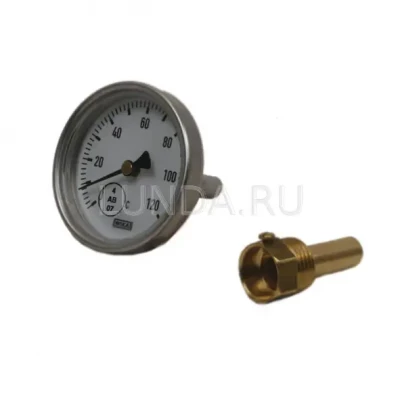 Термометр биметаллический, тип А50.10 (63 мм, алюминий), Wika 1/2 (36523007)