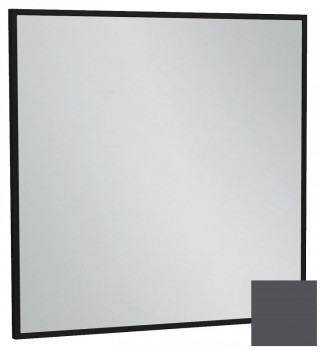 Зеркало подвесное в ванную 60 см Jacob Delafon Silhouette EB1423-S17, лакированная рама серый антрацит сатин