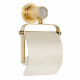Держатель туалетной бумаги Boheme Royal Cristal 10921-G закрытый, золото  (10921-G)