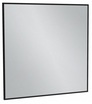 Зеркало подвесное в ванную 80 см Jacob Delafon Silhouette EB1425-S14, лакированная рама черный сатин