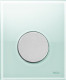 TECE TECEloop Urinal, панель смыва для писсуара стеклянная. Стекло зеленое, клавиша хром матовый. 9242652  (9242652)