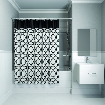 Штора для ванной комнаты IDDIS Basic 200*180см полиэстер (B11P218i11), дизайн современный