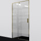 Душевая дверь WasserKRAFT Aisch 100 55P12 профиль золото стекло прозрачное  (55P12)