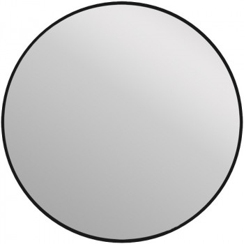 Зеркало подвесное в ванную Cersanit Eclipse 80 64147 с подсветкой черное с датчиком движения