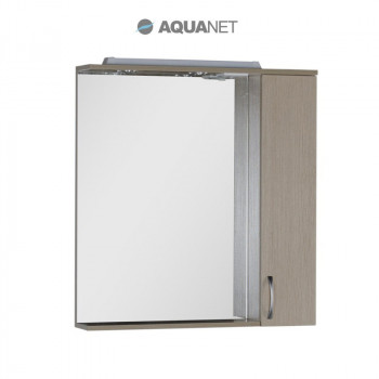 Aquanet Донна 80 00168930 зеркало с подсветкой, светлый дуб