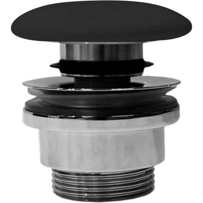 Донный клапан GSI PVC26 Click-Clack черный матовый