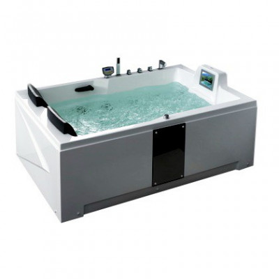 Акриловая ванна GEMY G9061 O R 181,5х121,5х83,5 см с гидромассажем, белая