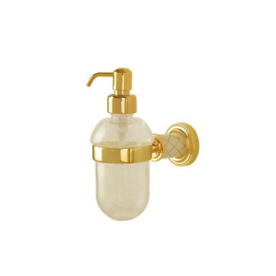 Дозатор для мыла Boheme Murano 10912-W-G настенный золото / стекло