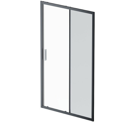 Душевая дверь AM.PM Gem 120 W90G-120-1-195BG профиль Черный матовый стекло тонированное-прозрачное