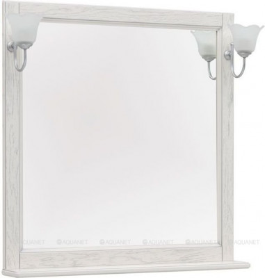 Зеркало в ванную Aquanet Тесса Декапе 85 жасмин/серебро подвесное (00201812)