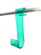 Крючок для ванной Primanova S-образный прозрачно-зеленый, 3.8х3.1х13 см пластик M-B26-24  (M-B26-24)