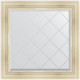 Зеркало настенное Evoform ExclusiveG 89х89 BY 4332 с гравировкой в багетной раме Травленое серебро 99 мм  (BY 4332)