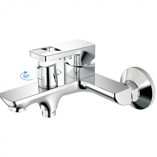 Смеситель для ванны Haiba HB60176 с душевым гарнитуром (латунь) хром