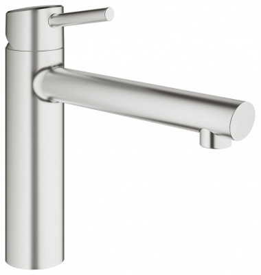 Смеситель для кухни GROHE Concetto со средним изливом, суперсталь (31128DC1)