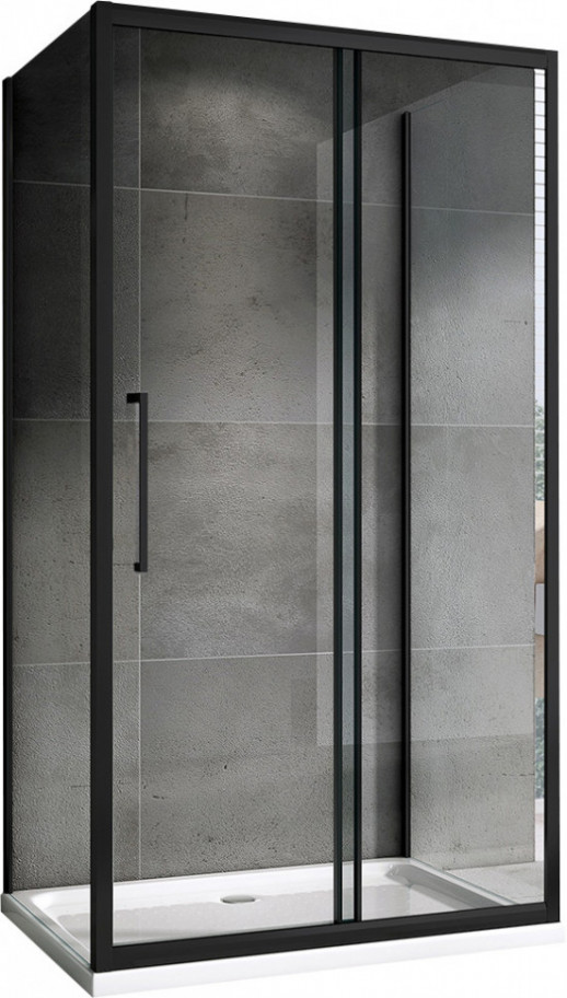 Душевой уголок ABBER Schwarzer Diamant AG30180BH-S100B-S100B, 180х100х100 см