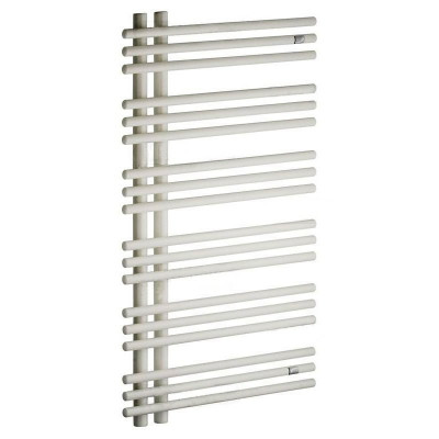 Zehnder Yucca Asymmetric YA 50-90 полотенцесушитель водяной для ГВС (L/R), нержавеющая сталь, белый, 87,2см x 47,8см