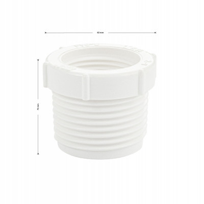 Футорка 1 х 3/4", полипропиленовая, из АБС пластика MAK (4728)