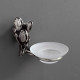 Мыльница Art&Max Tulip AM-0825-T серебро настенная латунь/стекло  (AM-0825-T)