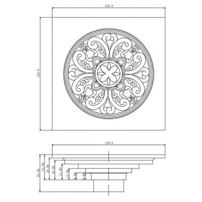 VERAGIO CANYON VR.CAN-2022.CR сливной трап d40, хром
