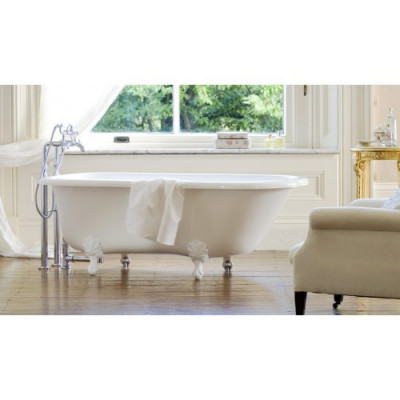 Ванна Hampshire Victoria+Albert из искусственного камня с переливом