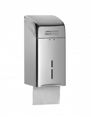 Диспенсер для бумажных туалетных салфеток Mediclinics DTH100CS, нержавеющая сталь, вместимость 400 листов