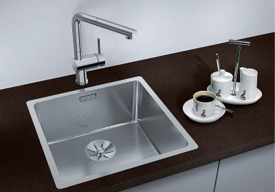 Мойка для кухни Blanco Andano 400-IF 522957 нерж сталь с зеркальной полировкой квадратная