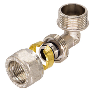 Обжимной фитинг уголок н/р 16х1/2 CTM CLM01612