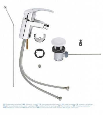 Смеситель для биде GROHE Eurosmart New с донным клапаном, хром (32929002)