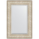 Зеркало настенное Evoform Exclusive 90х60 BY 3426 с фацетом в багетной раме Виньетка серебро 109 мм  (BY 3426)