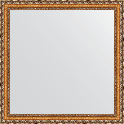 Зеркало настенное Evoform Definite 75х75 BY 3234 в багетной раме Золотые бусы на бронзе 60 мм