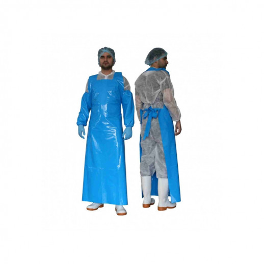 Haccper Фартук Uretex, 1500*830 мм, 0.,15 мм, синий, 25 шт/кор