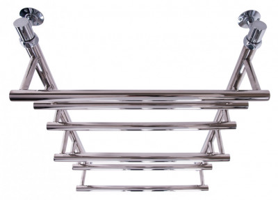 Водяной полотенцесушитель Акванерж Модерн прямая с полками 800x600 (00-508060)