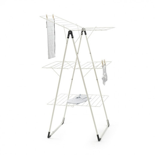 Brabantia 477843 сушилка для белья трехъярусная (23 м), слоновая кость