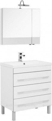 Комплект мебели для ванной Aquanet Верона 75 белый напольный 3 ящика (00287658)