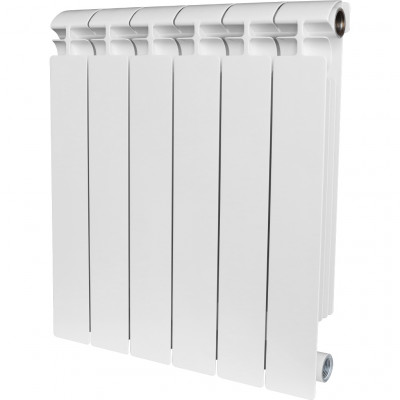 Радиатор биметаллический боковое подключение (белый RAL 9016) STOUT ALPHA 500 14 секций (SRB-2310-050014)