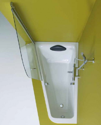 JACOB DELAFON ODEON UP E6081RU-00 ассиметричная ванна, правосторонняя, акрил, 160 см x 90 см, белая