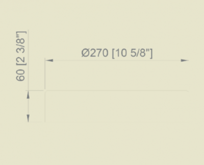 NOFER BLACK 14029.N Кольцо для мусорных пакетов для круглого ведра  270 мм, пластик/черное