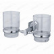 WasserKRAFT Oder K-3028D подстаканник двойной настенный, стекло/хром WasserKRAFT Oder K-3028D набор стаканов с держателем (K-3028D)