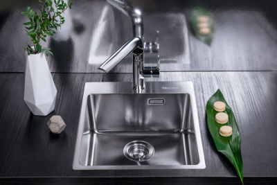 Мойка OMOIKIRI AMADARE E45-IN нерж.сталь квадратная 450x500 (4993802)